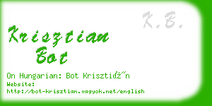 krisztian bot business card